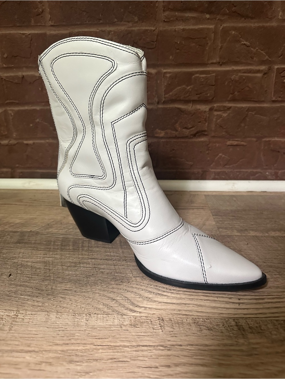 Coconuts by Matisse White Western-Inspired Ankle Bootie